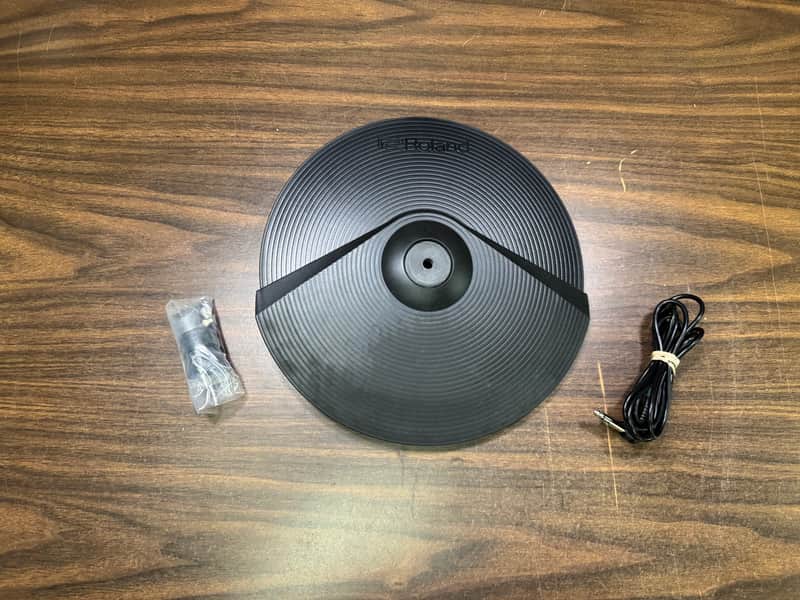 Roland CY-8 Dual Trigger V-Drum Cymbal Pad w/Rotation Stopper & Cable - K3K5410 image 1