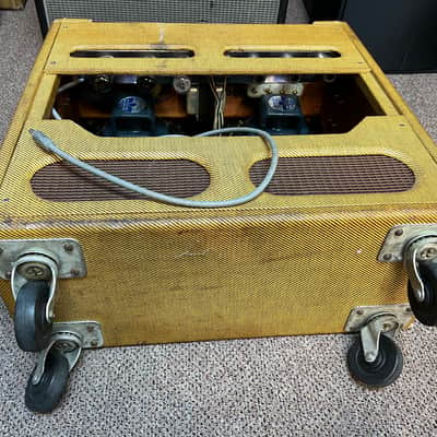 1959 1960 Tweed Fender 5F6-A Bassman 4x10 Combo Amp image 23