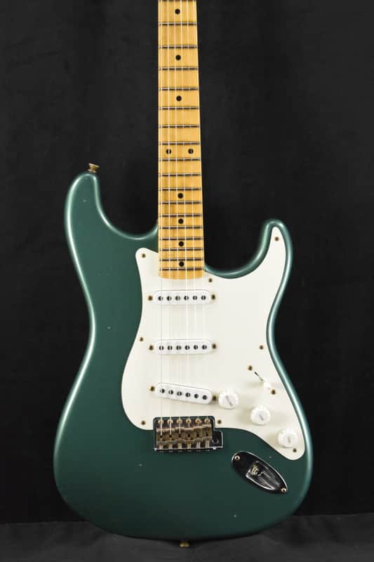 Mint Fender Custom Shop '56 Stratocaster Journeyman Relic Aged Sherwood Green Metallic image 1