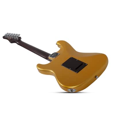 Schecter Nick Johnston 10th Anniversary HSS Atomic Saffron image 4