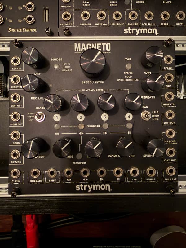 Strymon Magneto Four Head dTape Echo and Looper Eurorack Unit 2010s - Black image 1