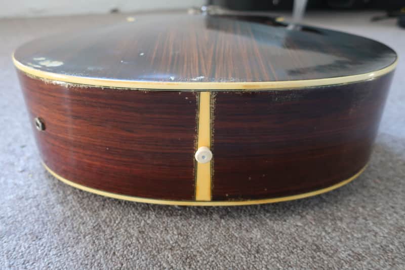 Vintage 1970s Aria FE60 Elecord Inlay Rare Jumbo Electric | Reverb