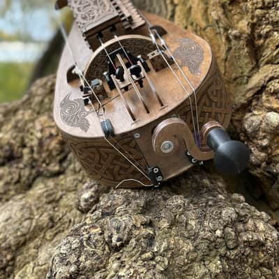 Hurdy-Gurdy With Pickup - 24 Keys - 6 string - Ukrainian Lira Hurdy Gurdy Electric Acoustic Excellent New image 12