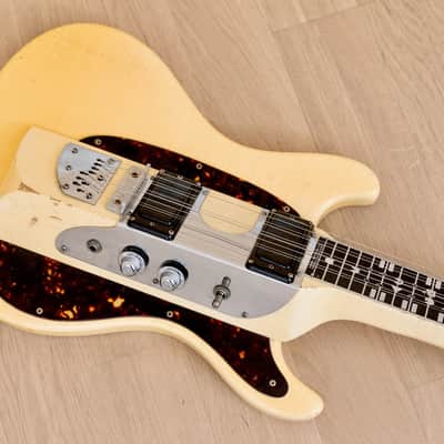 1967 Mosrite Melobar Walt Smith Electric Lap Steel Guitar White, 100% Original w/ Case image 11