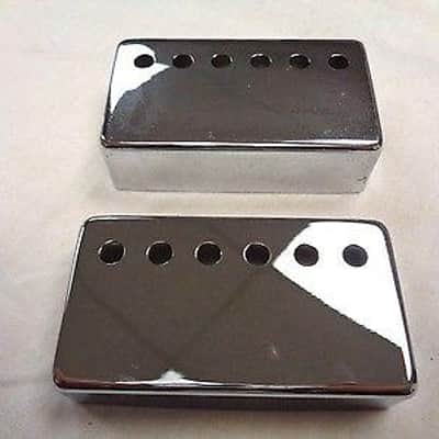 Chrome Pickup Covers for Electric Guitar 52mm image 2