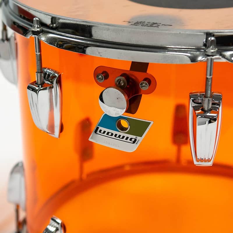1970s Ludwig Vistalite 12x15" Mounted Tom with Single-Color Finish image 3