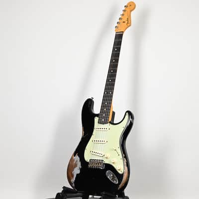 Fender Custom Shop Limited Edition 1962 Stratocaster w/ Handwound 60/63 Pickups, Heavy Relic- Black 2026 (CZ589673) image 13