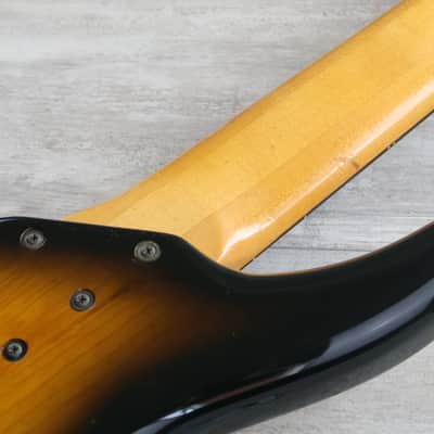 1995 Aria Pro II AVB-SB-06A Steve Bailey Signature 6-String Fretless Bass (Sunburst) image 13