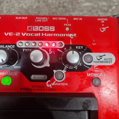 Boss VE-2 - Vocal Harmonist - Red - Excellent image 10