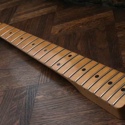Aged Allparts Tele Neck Nitro Relic Rolled Fingerboard Edges Licensed by Fender Telecaster TMO-C Fits MJT image 13