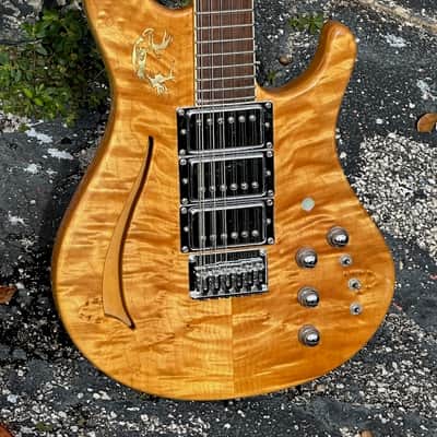 Pavel 12-String Electric Hollow Body 2000 - a stunning over the top Blonde 12-string on a budget. image 1