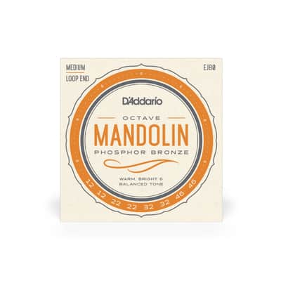 D'Addario EJ80 Phosphor Bronze Octave Mandolin Strings, Medium, 12-46 image 2