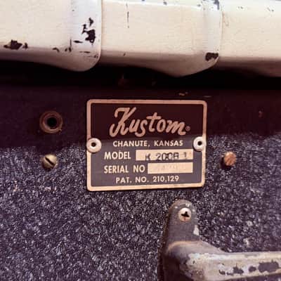 1970s Kustom K-200B-1 USA - White image 4