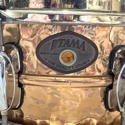 Tama Hand Hammered 14in Snare 1990 - Bronze/Brass image 6