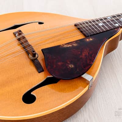 1954 Gibson A-40 Vintage A-Style Mandolin Natural, 100% Original w/ Case image 6