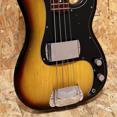 Pre Owned Fender 1973 Precision Bass - Sunburst, Rosewood Inc. Case image 1