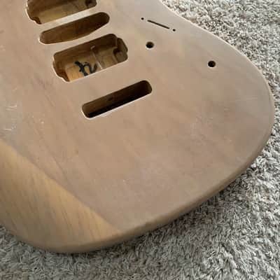 Unfinished Alder Wood Custom Double Cutaway Guitar Body Project image 3