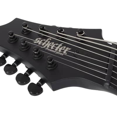 Schecter PT-8 MS Black Ops LH Satin Black Open Pore image 11