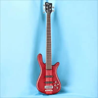 Warwick Pro Series Streamer Stage I-5 String-Burgundy Red Transparent Satin image 2