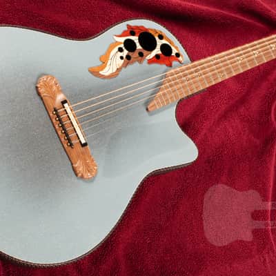 Ovation Adamas 2087GT-8 Deep Contour Bowl Reverse Blue Burst image 4