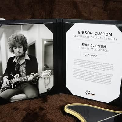 Gibson Custom Shop Murphy Lab Eric Clapton Signature '58 Les Paul Custom Reissue Relic - Ebony image 22