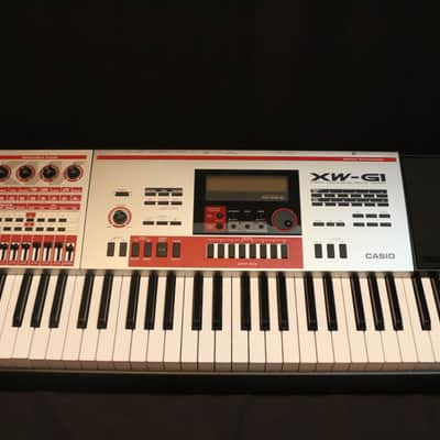 Casio XW-G1 61-Key Groove Synthesizer 2010s - Boxed ~Red / Silver Now a Rarity.