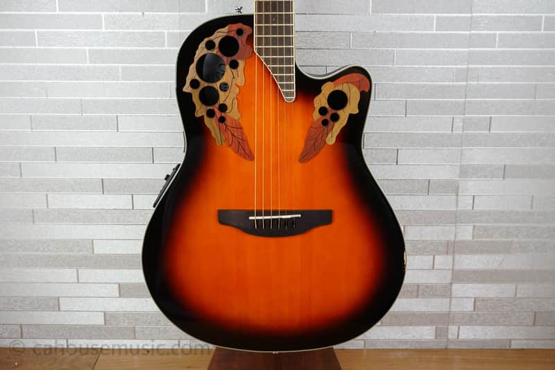 Ovation E-Acoustic Guitar Celebrity Elite CE48 Super Shallow Cutaway - Sunburst image 1