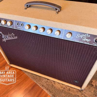 1960 Fender 6G4-A Super Amp - Rare Blonde & Oxblood image 2