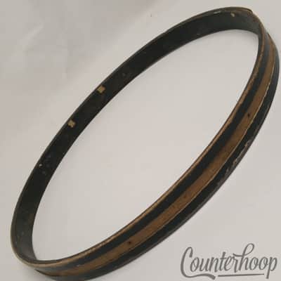*Gretsch 14"3-Ply Maple Wood Hoop/Rim Snare Drum Resonant Vintage 40s Black 8Lug image 2