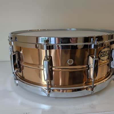 Peace Bronze 14x5.5" Snare with Diecast Hoops - Bronze image 7