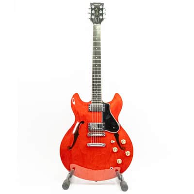1980 Yamaha Super Axe SA1000 Semi-Hollow Electric Guitar with Case – Cherry image 2