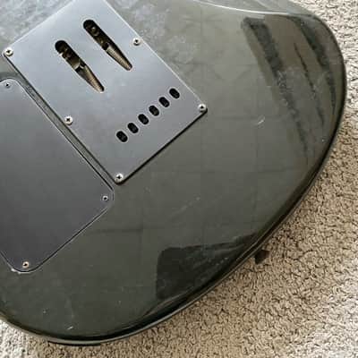 J&D Black SSH Electric Guitar, Mahogany Body, Maple Neck, Rosewood Fingerboard image 6