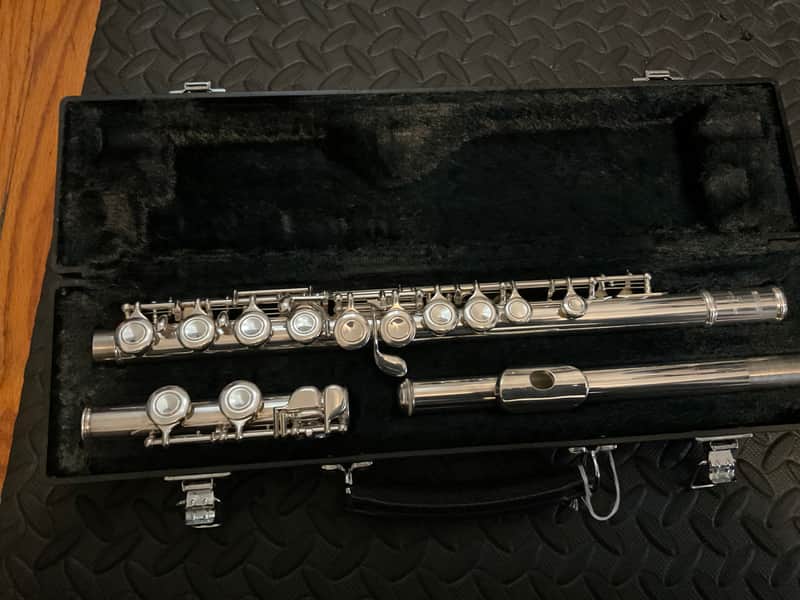 YAMAHA YFL-211 フルート YAMAHA Flute Yfl-211 Silver Plating w/ Hard Case Used Musical