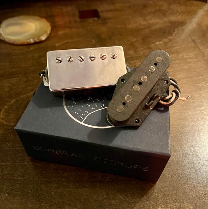 Sunbear Pickups SB-PAF Neck Humbucker/Broadfive0 Telecaster Bridge - RELIC image 1