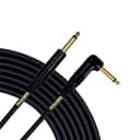 Mogami Gold INSTRUMENT-03R Guitar Instrument Cable, 1/4" TS Male Plugs, Gold Contacts, Right Angle and Straight Connectors, 3 Foot