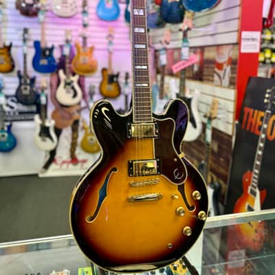 Epiphone Sheraton II Pro Semi Hollow Electric Vintage Suburst with Case - Pre Owned image 6