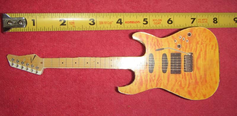Handmade Guitar display 2000's - Gloss yellow/foam board image 1