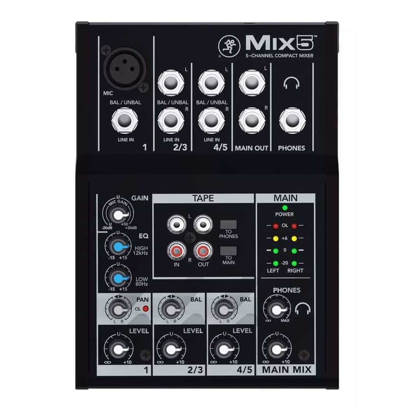 Mackie MIX5 Mixer 5 Channels - Black image 1