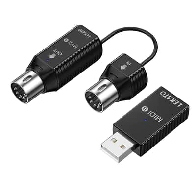 LEKATO Wireless Bluetooth MIDI Adapter Ultra Low Latency 5 PIN to MIDI Device image 2