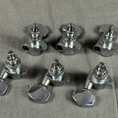 1970s Schaller M6 Split Shaft 3 + 3 Tuning Machines image 6