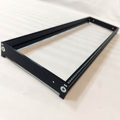 3U 144HP Eurorack Rails Kit with Brackets & Threaded Inserts (Black / Silver) image 7