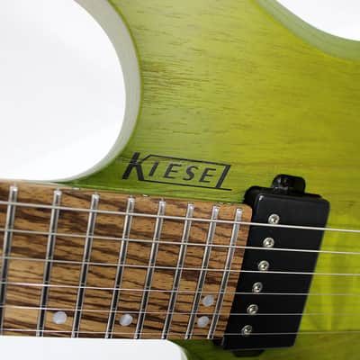 Kiesel *Left-Handed* Vader Neck-Thru 6 - Trans Moss Green w/ OHSC image 5