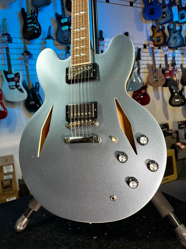 Epiphone Dave Grohl DG-335 Semi hollowbody Electric Guitar - Pelham Blue FREE PLEK! 687 image 1