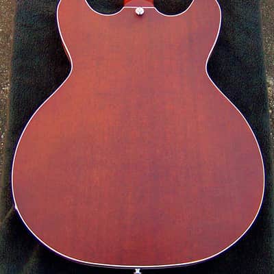 Hollow Body 330/335 Guitar P-90 Equipped-2025 from Haywire Custom Guitars Custom Shop - 1.66" Nut Width + 16" Radius with Natural Matte Sapele Finish with Frets Leveled, Crowned and Polished + Low Action Full Set-Up! image 5