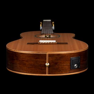 Ortega RCE159SN Performer Series Solid Cedar Top  Mahogany Neck Cutaway Nylon 6-String Classical Acoustic-Electric Guitar w/Gig Bag image 11