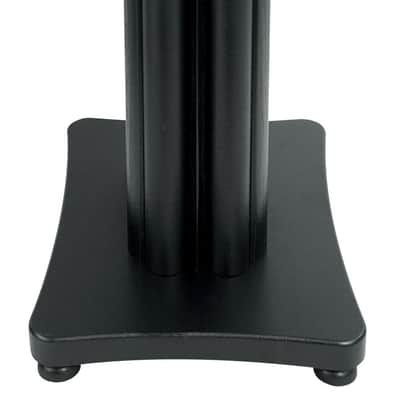 2) Rockville SS28B Black Wood Grain 28" Speaker Stands Fits Insignia NS-HBTSS116 image 2