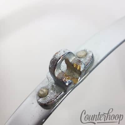 Gretsch 14"Straight Stick-Chopper Chrome Snare Drum Batter Rim/Hoop-Strainer Mnt image 2