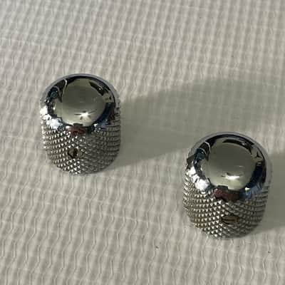 1980's Korean Kramer Striker Model Guitar Chrome Dome Metal Volume Set Screw Knob Set image 2