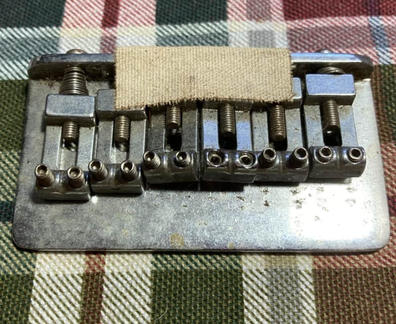 Vintage 1960s 1970s Japan Hardtail Stratocaster Guitar Bridge, Tokai? image 1