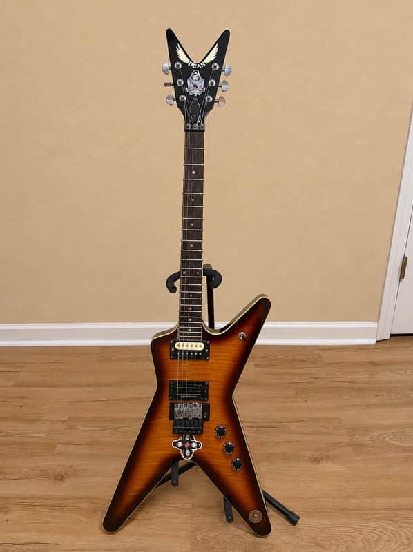 Dean Dimebag Darrell Far Beyond Driven Tribute ML Tobacco / Brazilia Burst w/ Hardshell Case image 1